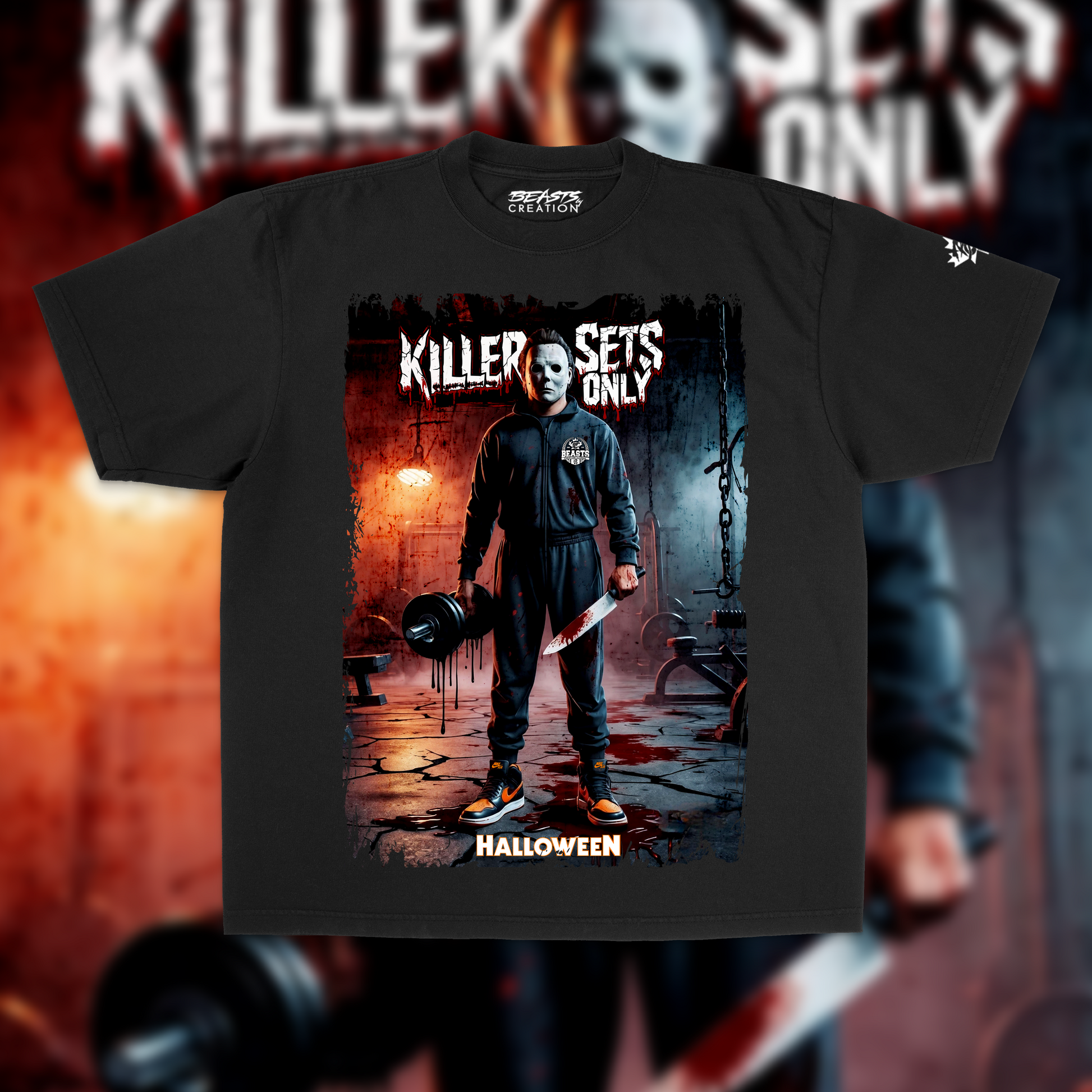 MICHAEL MYERS "KILLER SETS ONLY" PREMIUM TEE IN BLACK  image 0