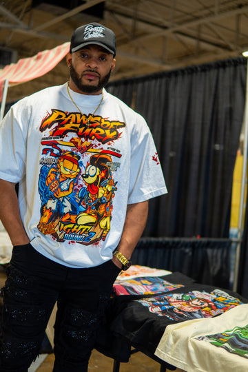 "GARFIELD VS ODIE" - PAWS OF FURY - "UNISEX TEE"
