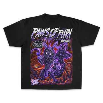 "NOOB BUNNY" - PAWS OF FURY - "UNISEX TEE"